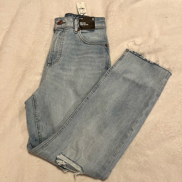Express Denim - HIGH RISE MOM JEAN